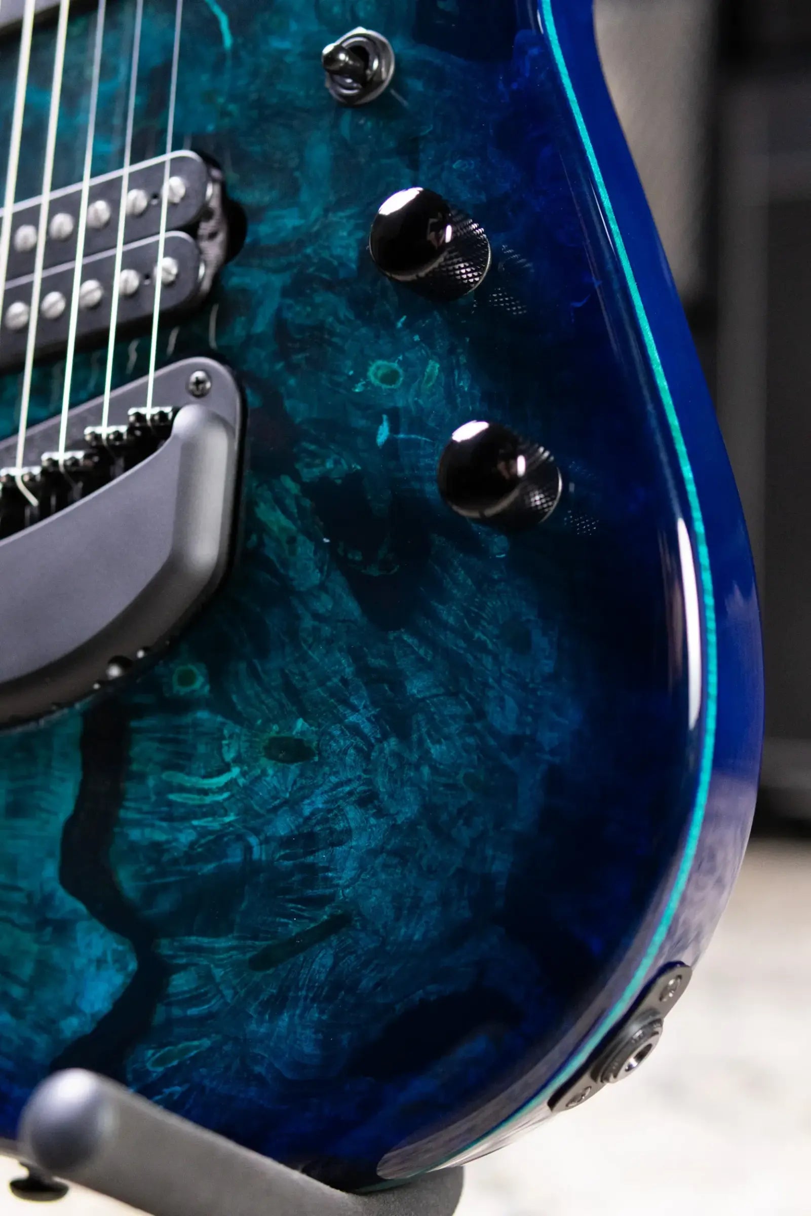 Ernie Ball Music Man Jason Richardson Artist Series Cutlass 8-String Multi-Scale Electric Guitar - Water Temple with Softshell Case