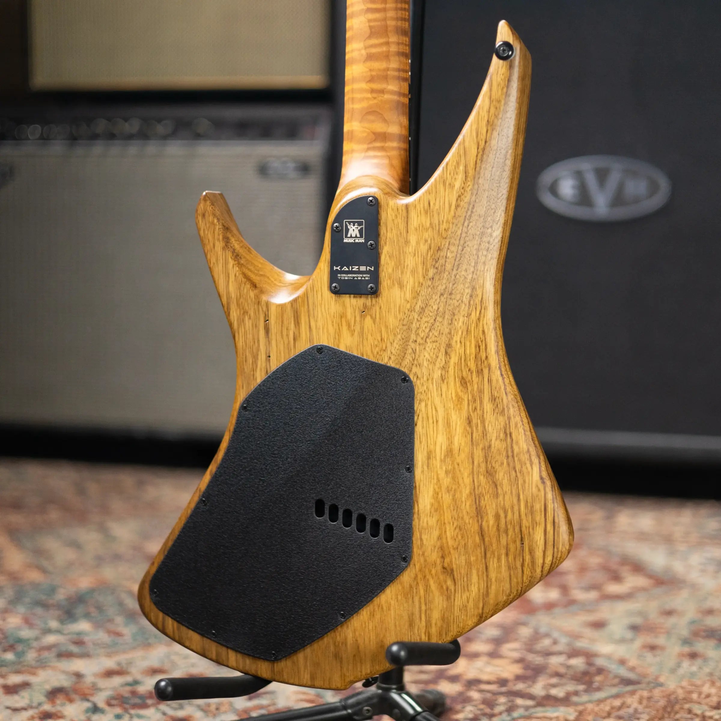 Ernie Ball Music Man Kaizen 6 Limited Edition Electric Guitar - Black Limba with Hard Case
