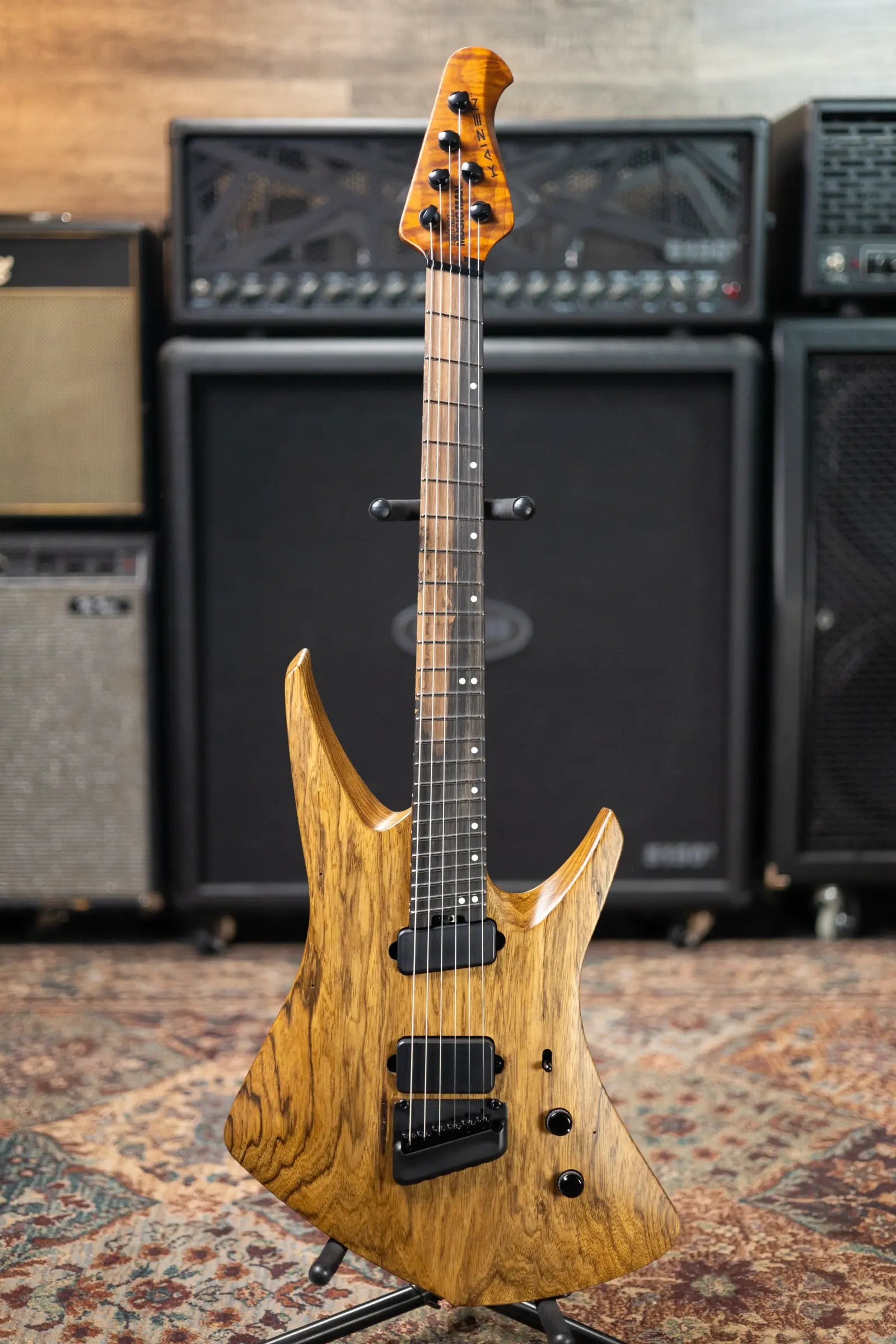 Ernie Ball Music Man Kaizen 6 Limited Edition Electric Guitar - Black Limba with Hard Case