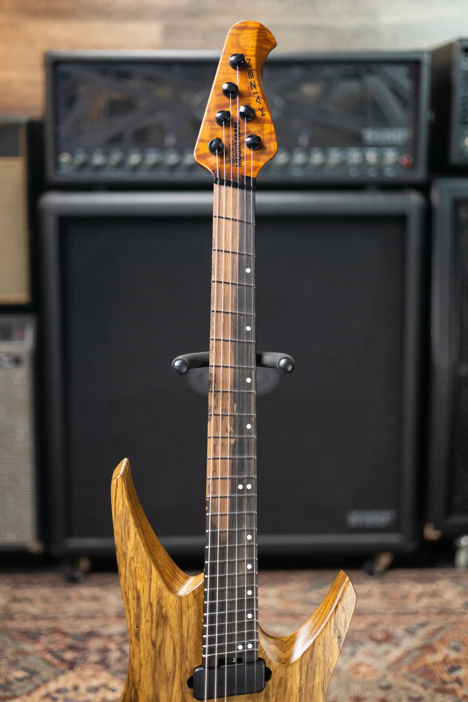 Ernie Ball Music Man Kaizen 6 Limited Edition Electric Guitar - Black Limba with Hard Case