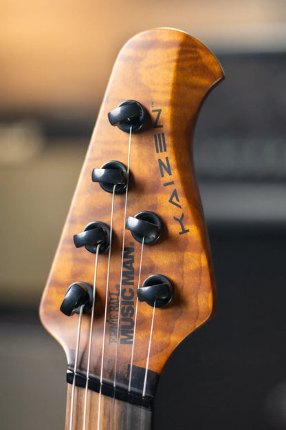 Ernie Ball Music Man Kaizen 6 Limited Edition Electric Guitar - Black Limba with Hard Case