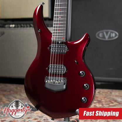 Ernie Ball Music Man Majesty 6 Premium Select Electric Guitar - Carnelian Red with Hard Bag