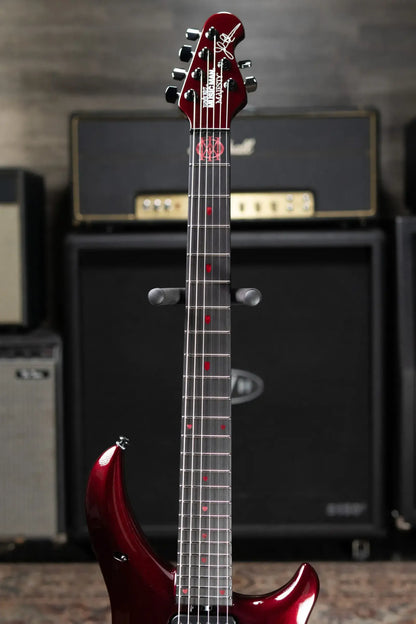 Ernie Ball Music Man Majesty 6 Premium Select Electric Guitar - Carnelian Red with Hard Bag