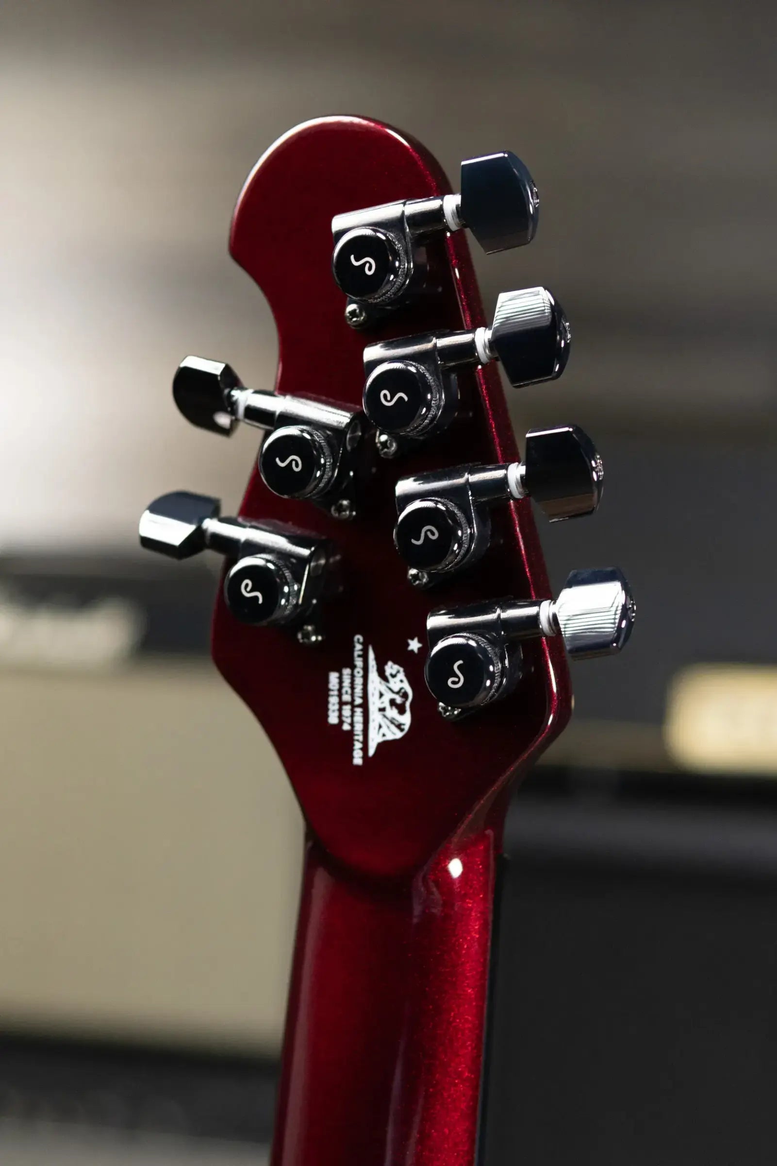 Ernie Ball Music Man Majesty 6 Premium Select Electric Guitar - Carnelian Red with Hard Bag