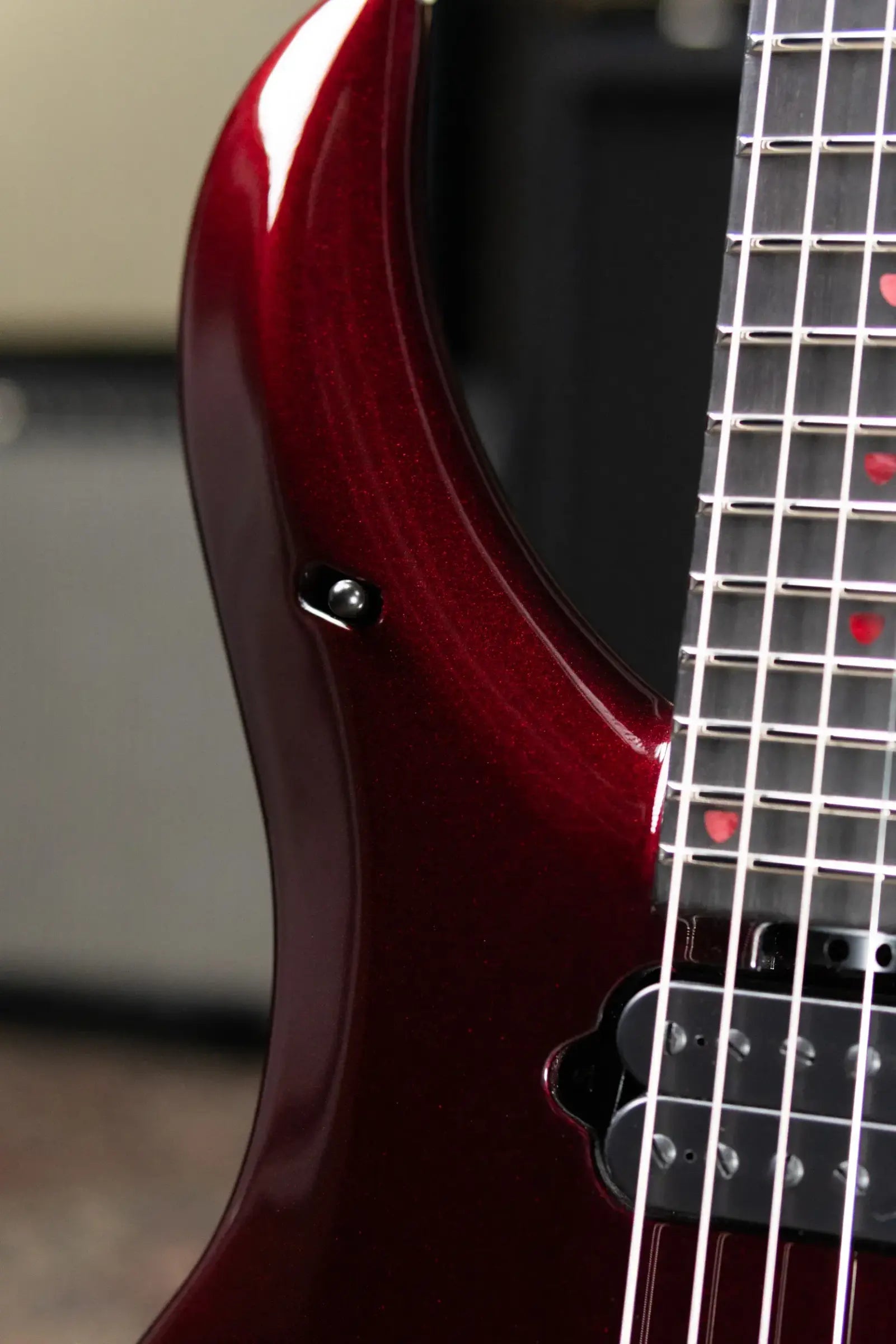 Ernie Ball Music Man Majesty 6 Premium Select Electric Guitar - Carnelian Red with Hard Bag