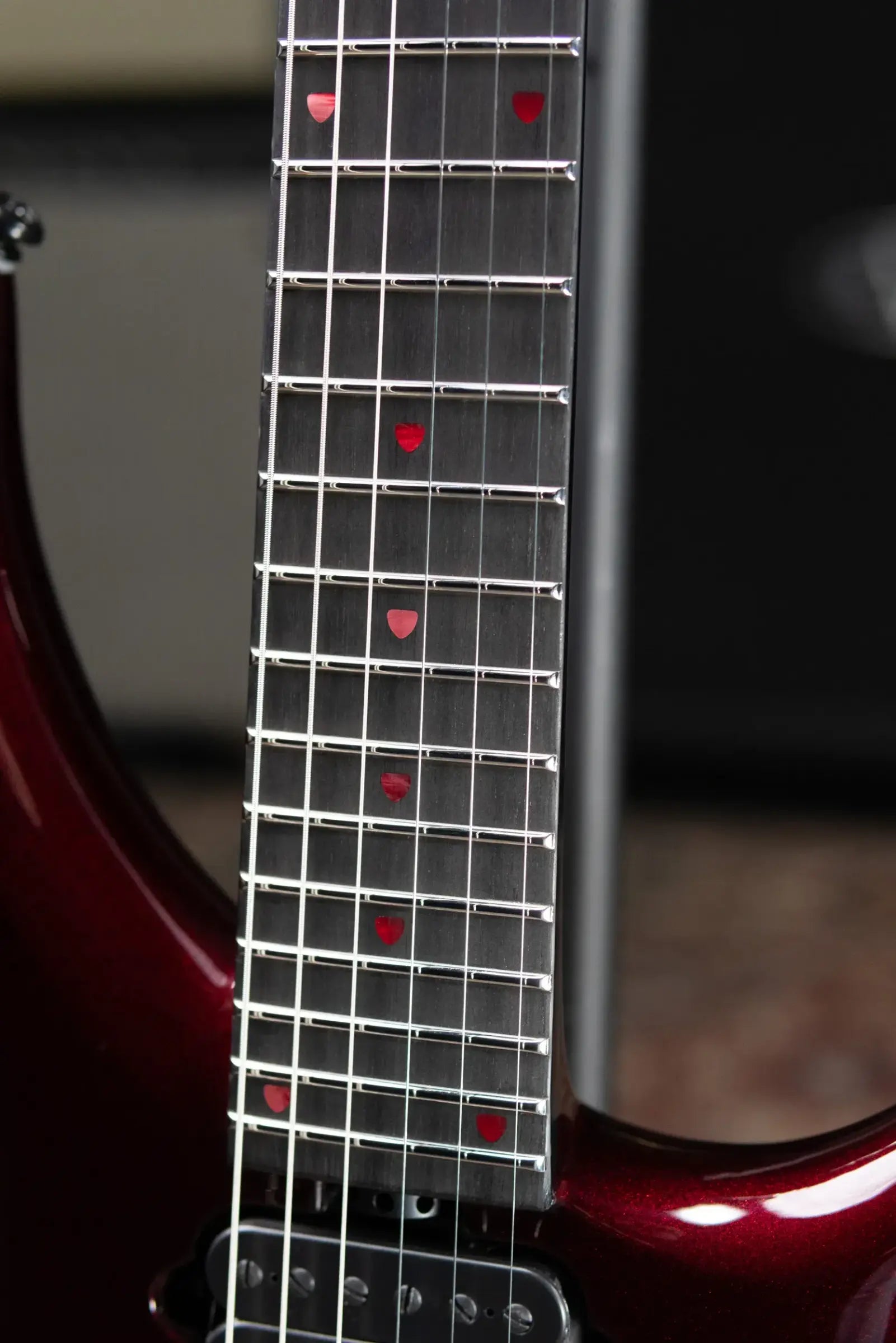 Ernie Ball Music Man Majesty 6 Premium Select Electric Guitar - Carnelian Red with Hard Bag