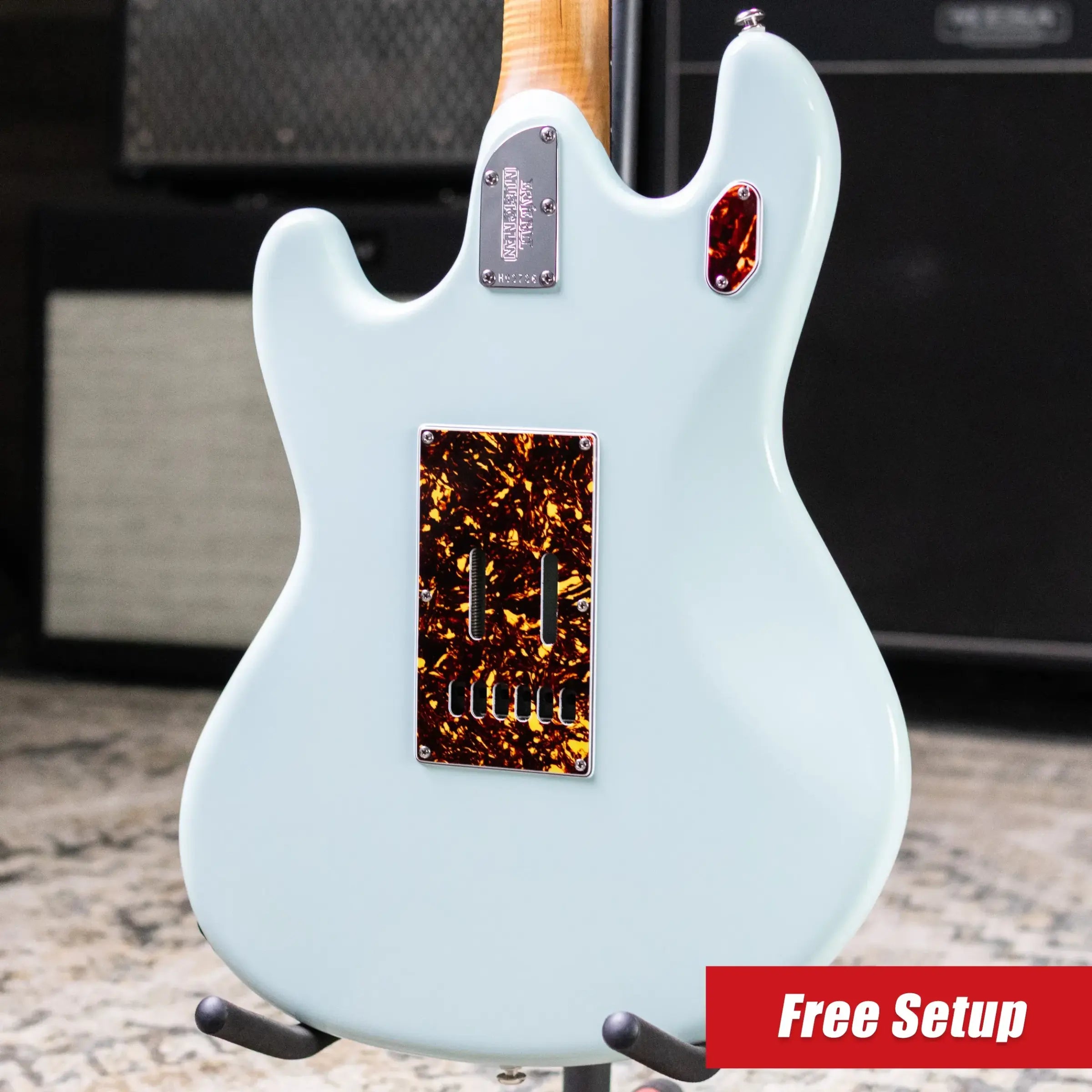 Ernie Ball Music Man StingRay RS Electric Guitar - Powder Blue with Mono Case - Used