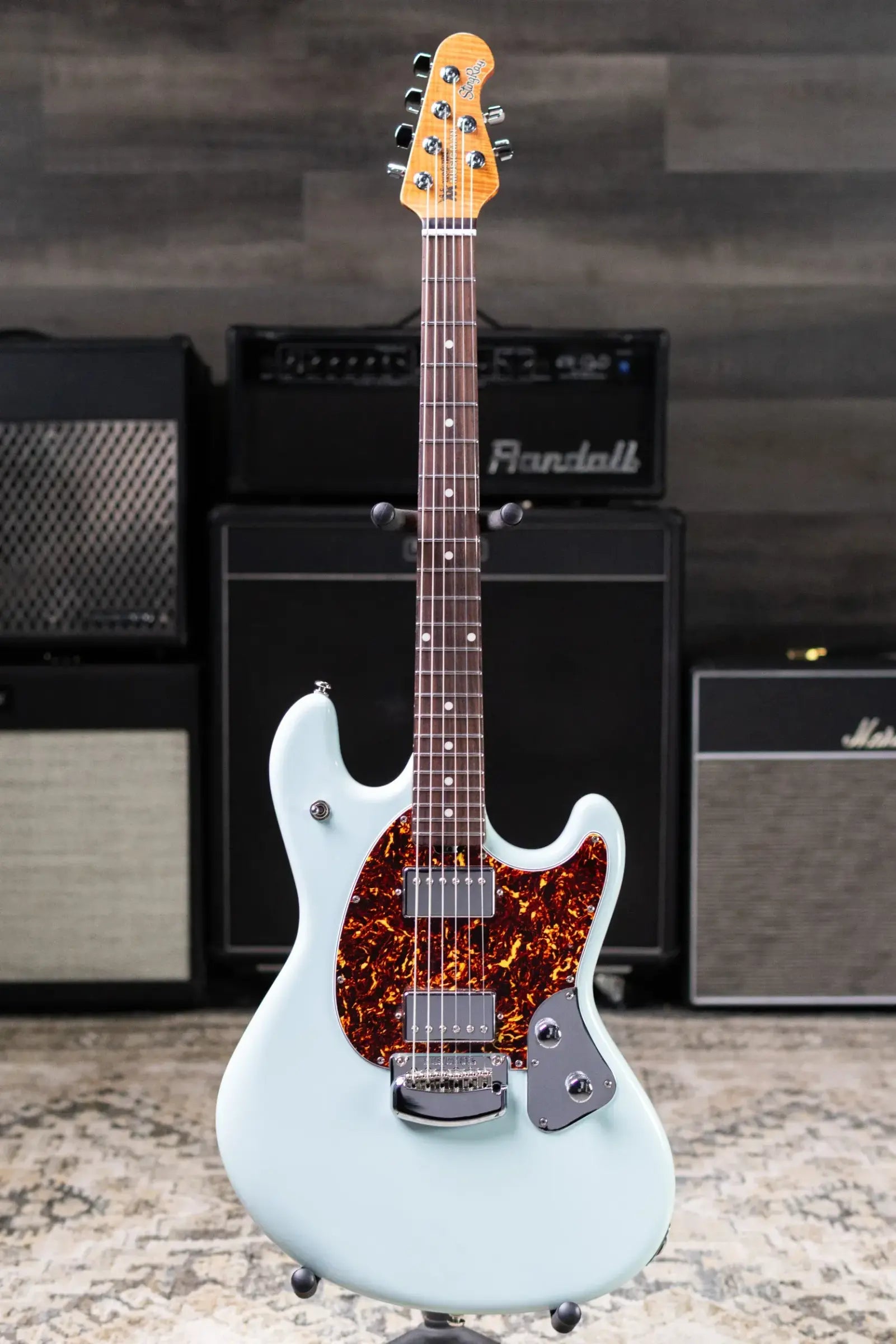 Ernie Ball Music Man StingRay RS Electric Guitar - Powder Blue with Mono Case - Used