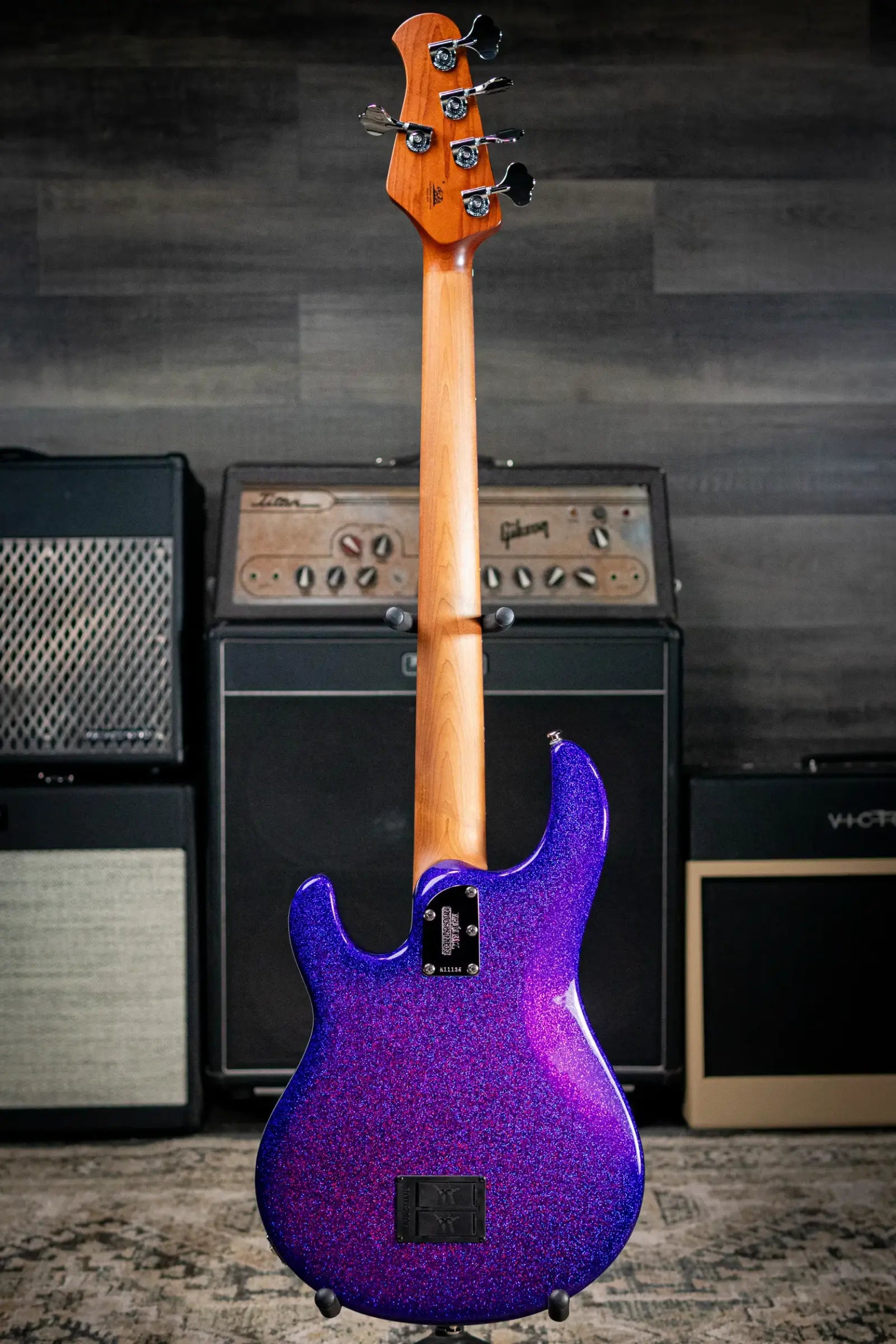Ernie Ball Music Man StingRay Special 5-String Electric Bass - Violet Sparkle Burst with Hard Bag