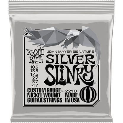 Ernie Ball John Mayer Silver Slinky Nickel Wound Electric Guitar Strings - 10.5-47 Gauge