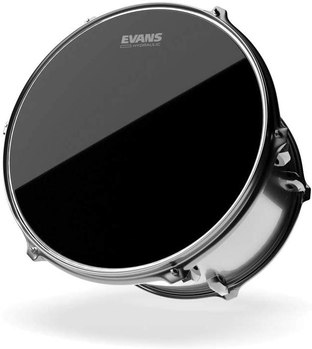 Evans Hydraulic Black Tom Head Batter 1222 tt12hbg side