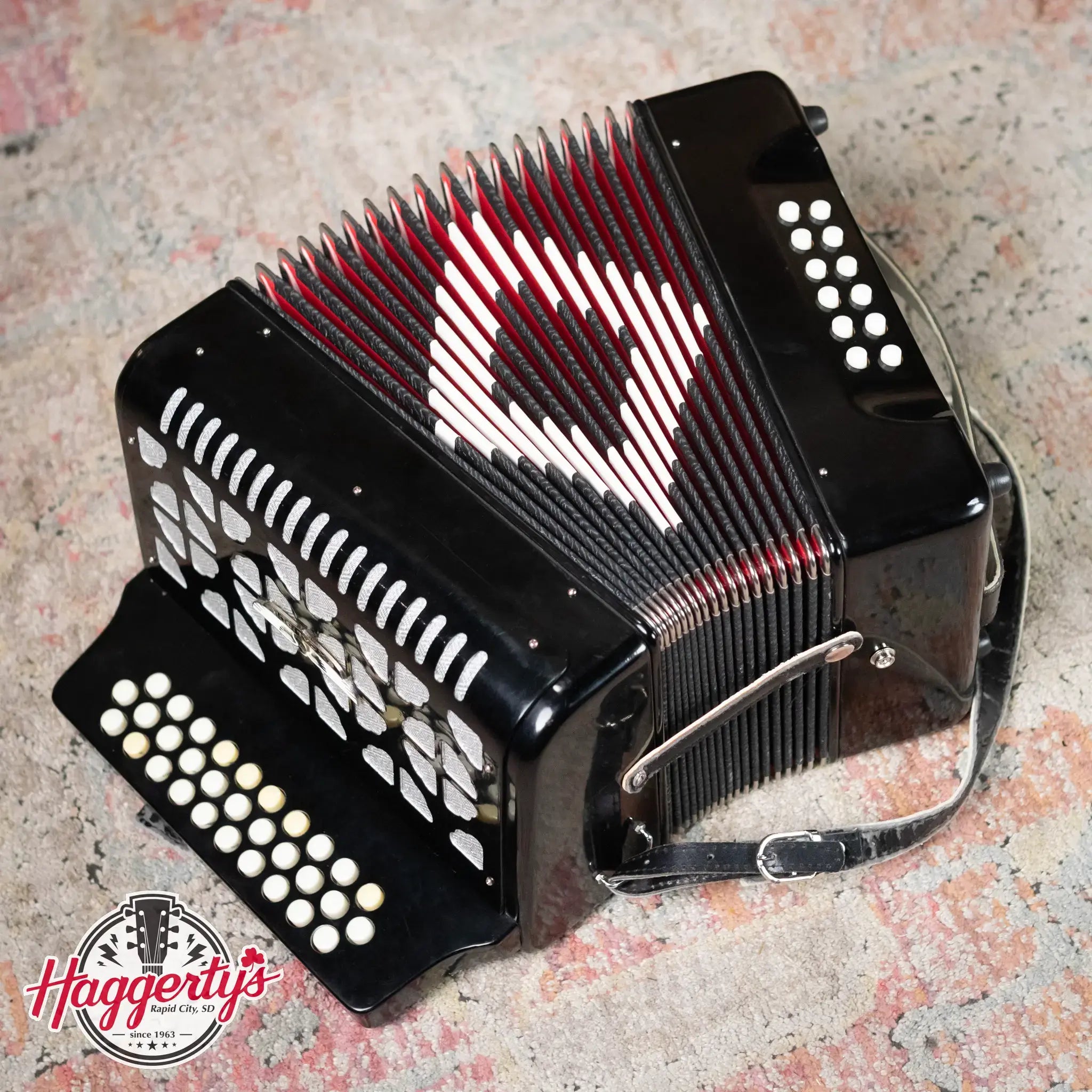 Excalibur Super Classic PSI 3 Row – Button Accordion – Black - Used
