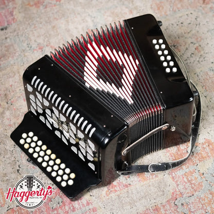 Excalibur Super Classic PSI 3 Row – Button Accordion – Black - Used