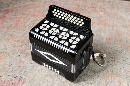 Excalibur Super Classic PSI 3 Row – Button Accordion – Black - Used