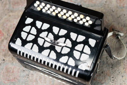 Excalibur Super Classic PSI 3 Row – Button Accordion – Black - Used