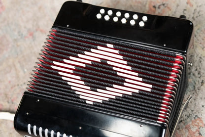 Excalibur Super Classic PSI 3 Row – Button Accordion – Black - Used