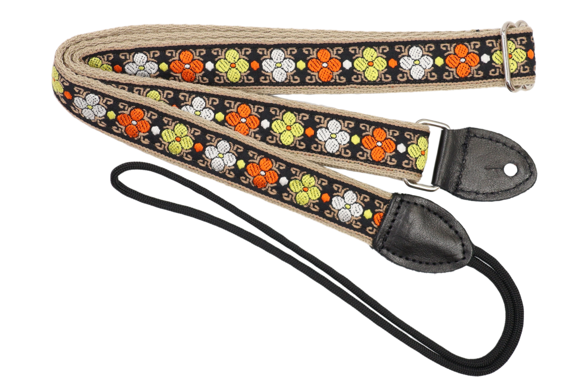 Souldier Wildflower Black F-Style Mandolin Strap