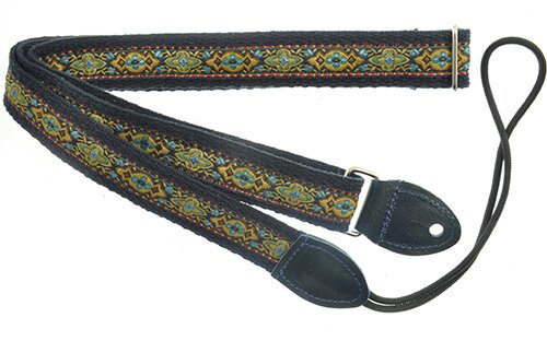Souldier Anouk Navy/Mustard F-Style Mandolin Strap