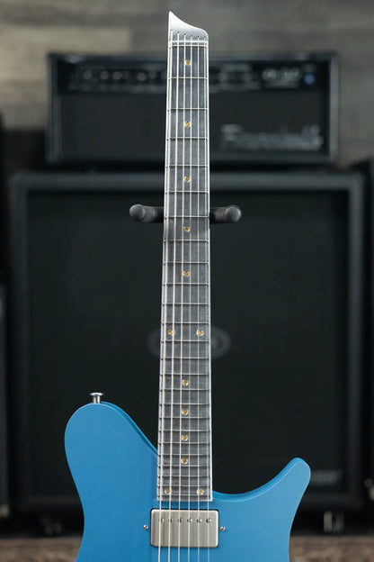 Fehse Guitars Aviator Headless Hollow Body Aluminum Electric Guitar - Dark Steel Blue