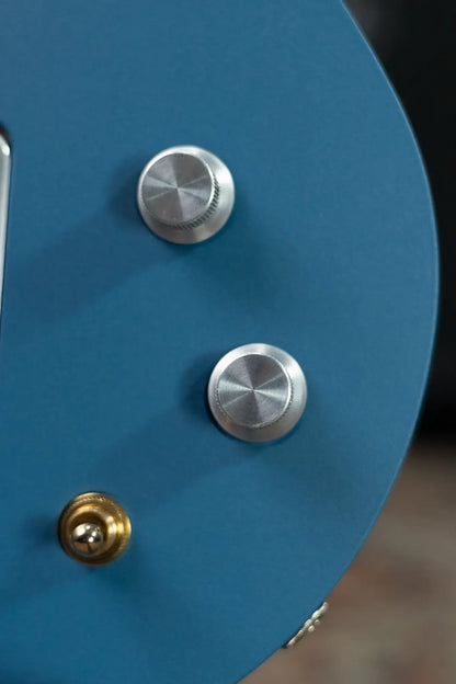 Fehse Guitars Aviator Headless Hollow Body Aluminum Electric Guitar - Dark Steel Blue