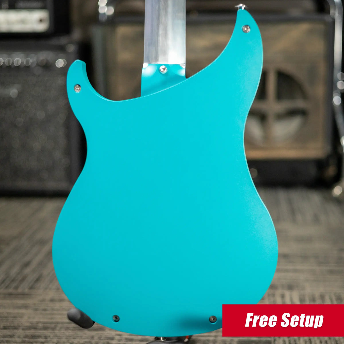Fehse Guitars Racer Hollow Body Aluminum Electric Guitar - Nitrate Turquoise
