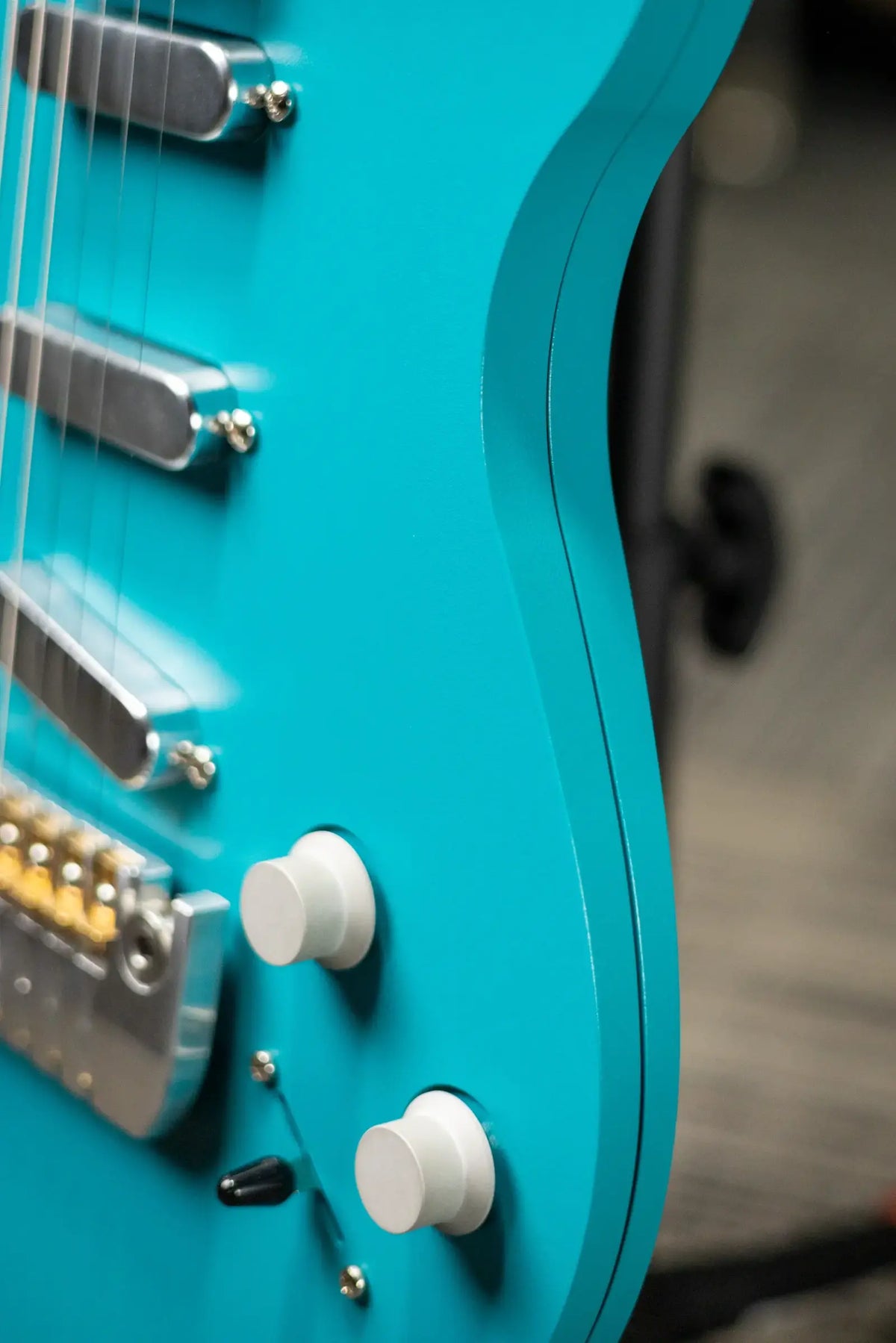 Fehse Guitars Racer Hollow Body Aluminum Electric Guitar - Nitrate Turquoise