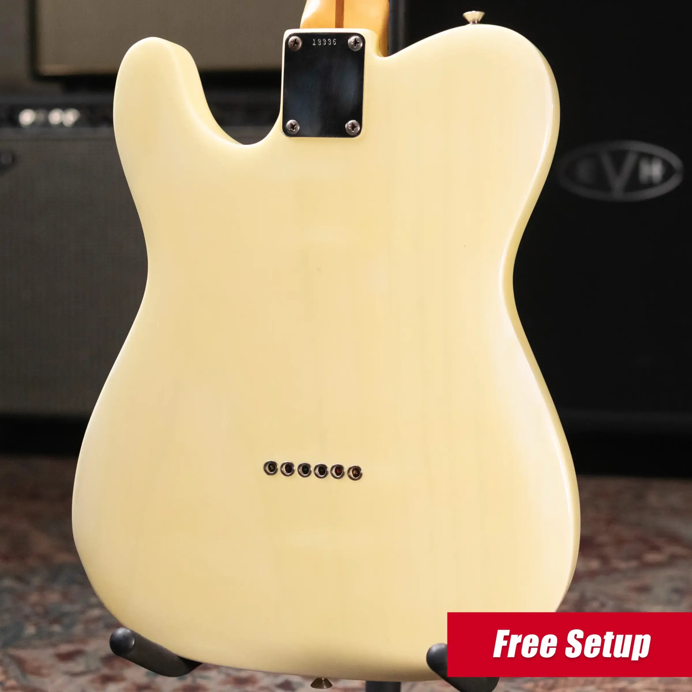 Fender 1956 Esquire Electric Guitar - Refinished Yellow with Hardshell Case - Used