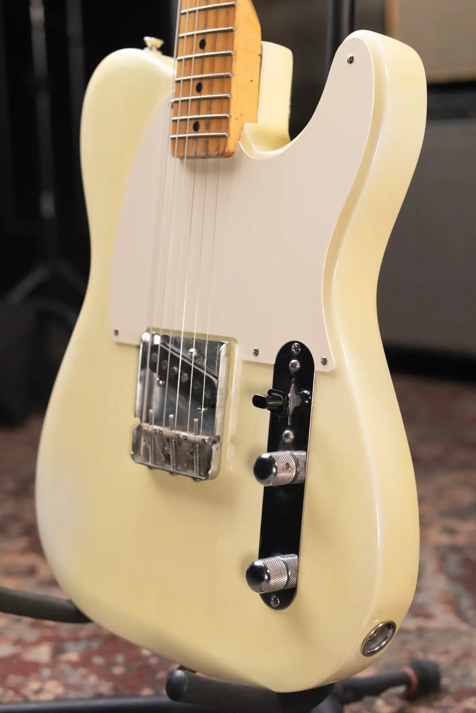 Fender 1956 Esquire Electric Guitar - Refinished Yellow with Hardshell Case - Used