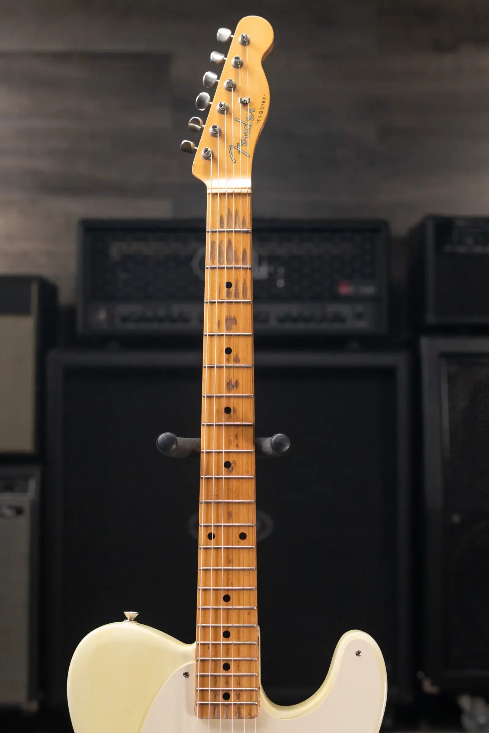 Fender 1956 Esquire Electric Guitar - Refinished Yellow with Hardshell Case - Used