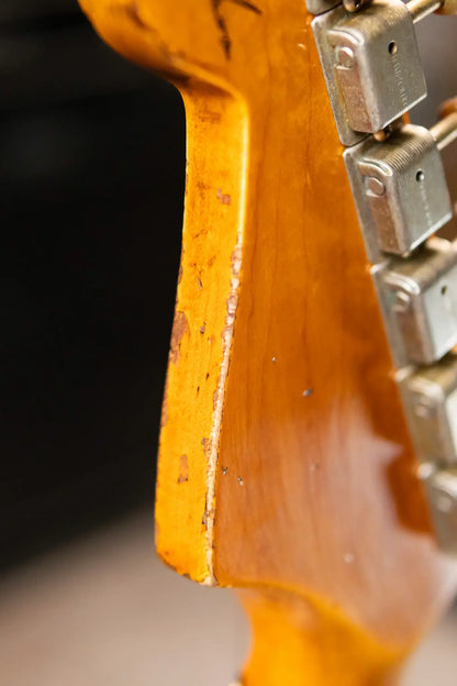 Fender Custom Shop 1965 Stratocaster Super Heavy Relic Electric Guitar - Super Faded Aged Firemist Silver over 3-Color Sunburst with Hardshell Case