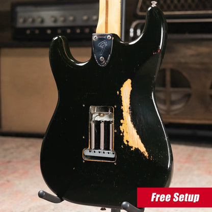 Fender 1975 Traditional Stratocaster Black with Hardshell Case - Used