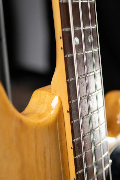 Fender 1978 Musicmaster Bass Guitar - Natural with Custom Hardshell Case - Used