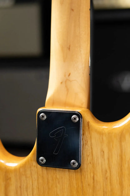 Fender 1978 Musicmaster Bass Guitar - Natural with Custom Hardshell Case - Used