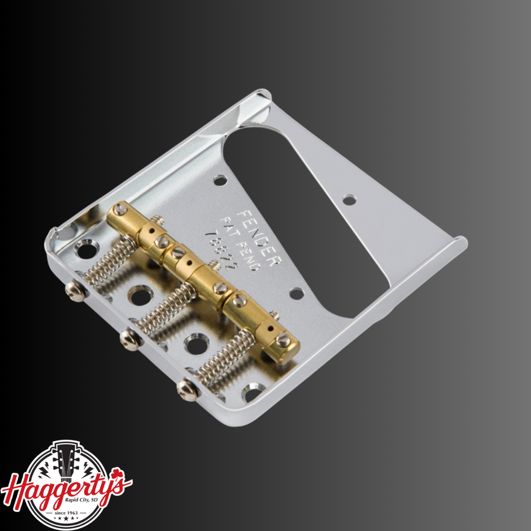 Fender 3-Saddle American Vintage "Hot Rod" Telecaster Bridge Assembly with Compensated Brass Saddles - Nickel