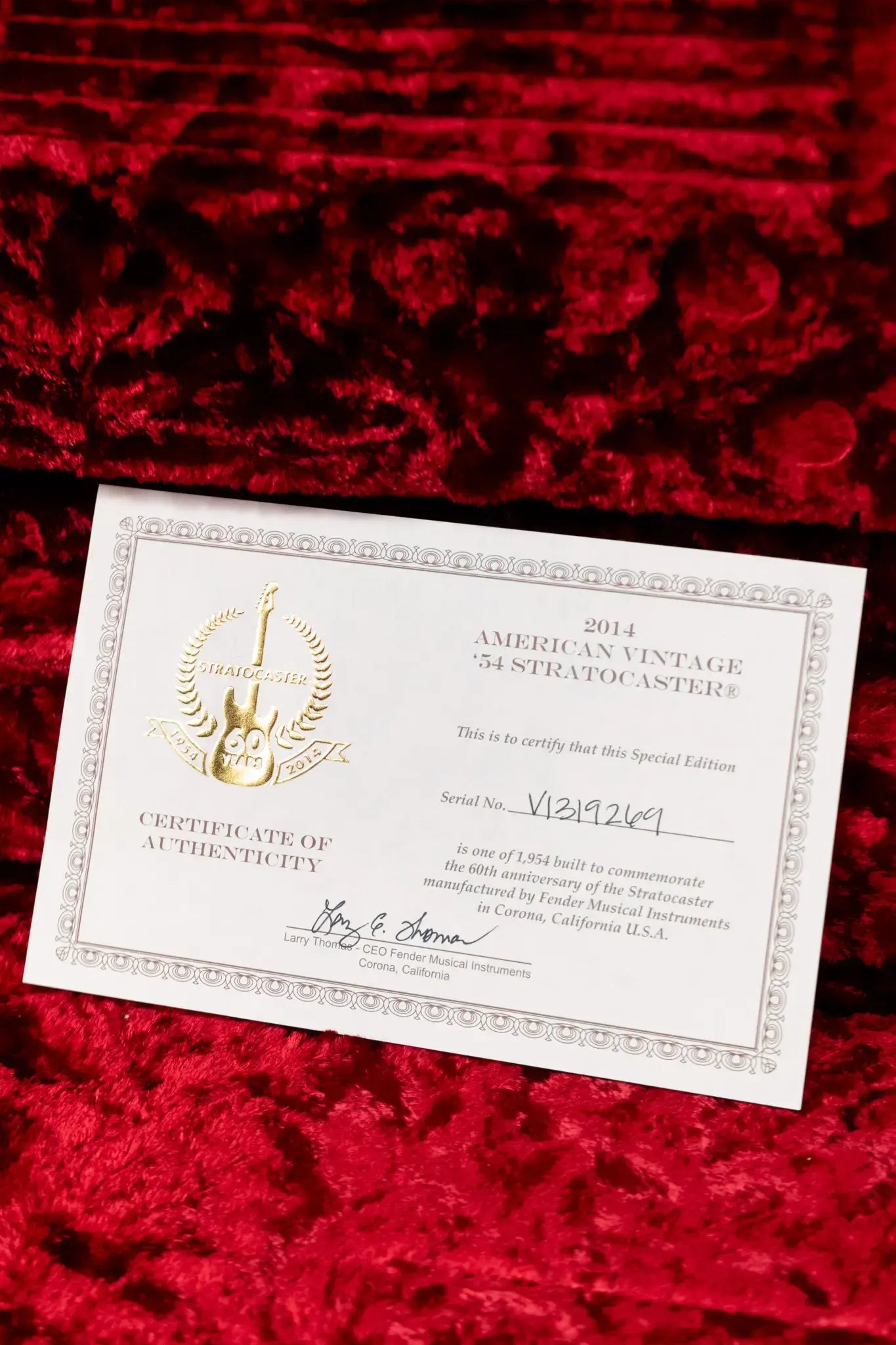 Fender 60th Anniversary American Vintage '54 Stratocaster Electric Guitar - 2-Tone Burst with Hardshell Case - Used