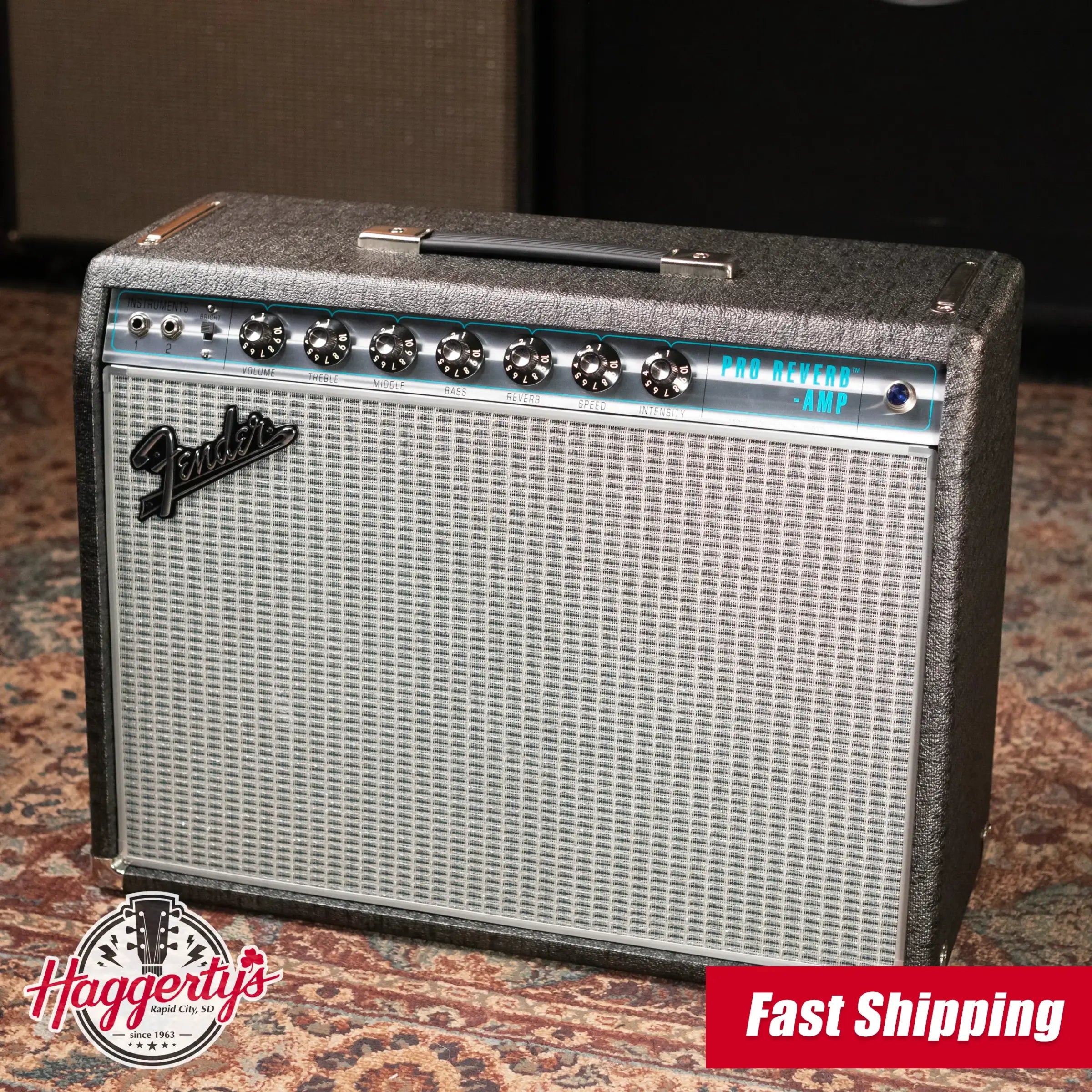 Fender ’68 Custom Pro Reverb Pewter Redback - 120V
