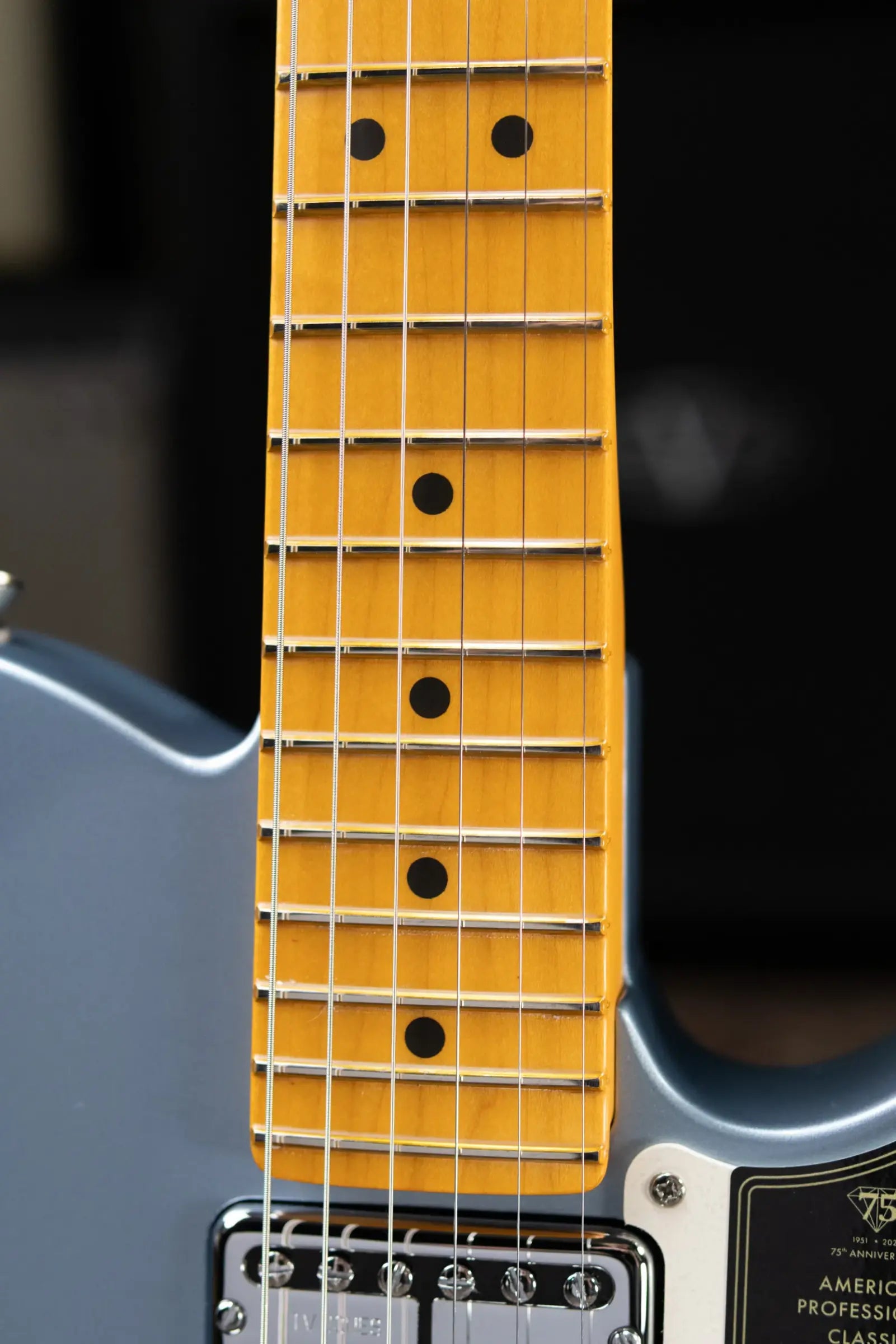 Fender 75th Anniversary American Professional Classic Cabronita Telecaster Electric Guitar - Ice Blue Metallic with Hardshell Case