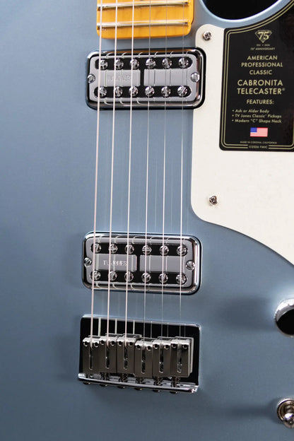 Fender 75th Anniversary American Professional Classic Cabronita Telecaster Electric Guitar - Ice Blue Metallic with Hardshell Case