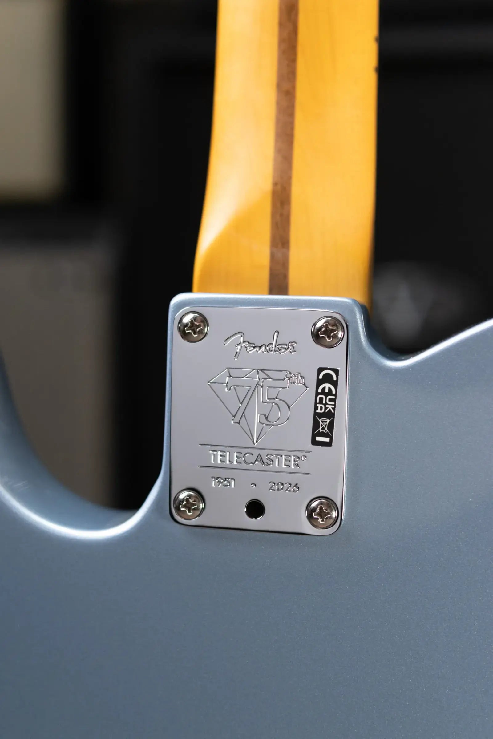 Fender 75th Anniversary American Professional Classic Cabronita Telecaster Electric Guitar - Ice Blue Metallic with Hardshell Case