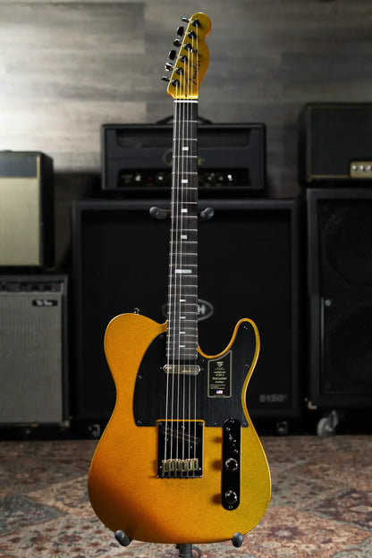 Fender 75th Anniversary American Ultra II Telecaster Electric Guitar - Liquid Gold with Hardshell Case