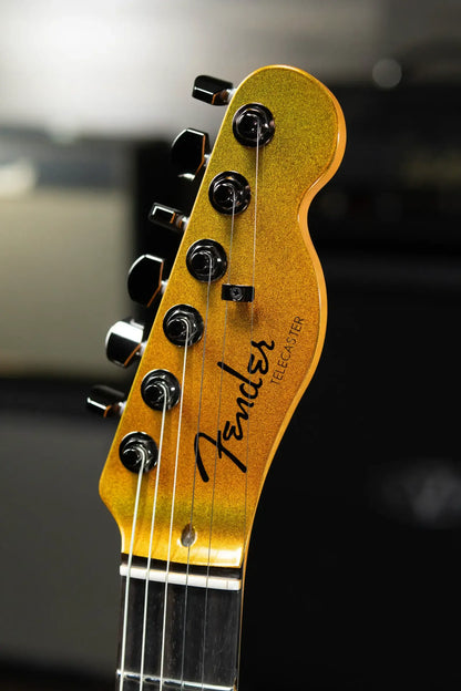 Fender 75th Anniversary American Ultra II Telecaster Electric Guitar - Liquid Gold with Hardshell Case