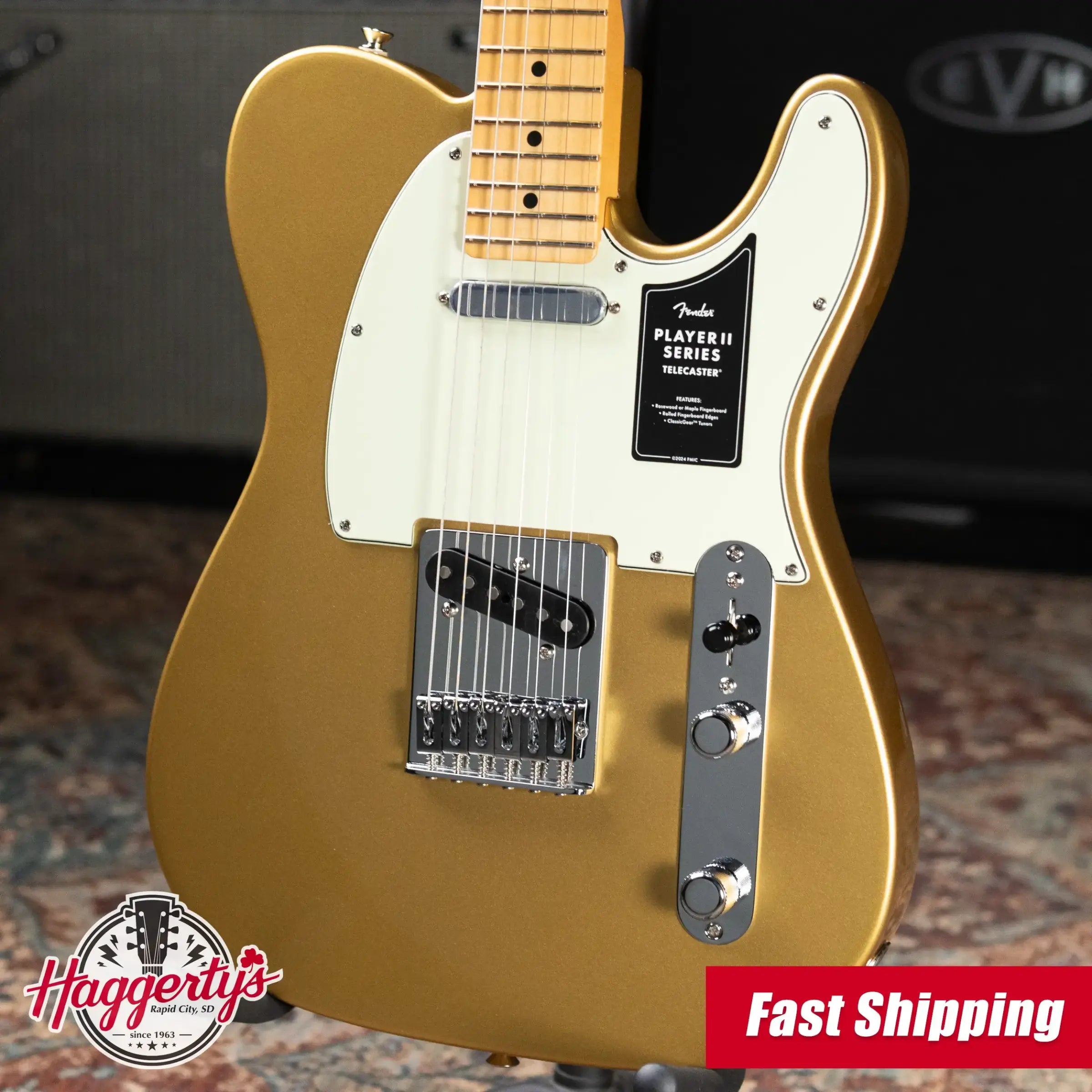 Fender 75th Anniversary Player II Telecaster Electric Guitar - Aztec Gold