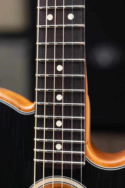 Fender Acoustasonic Player Telecaster Electric Guitar - Brushed Black with Structured Gig Bag