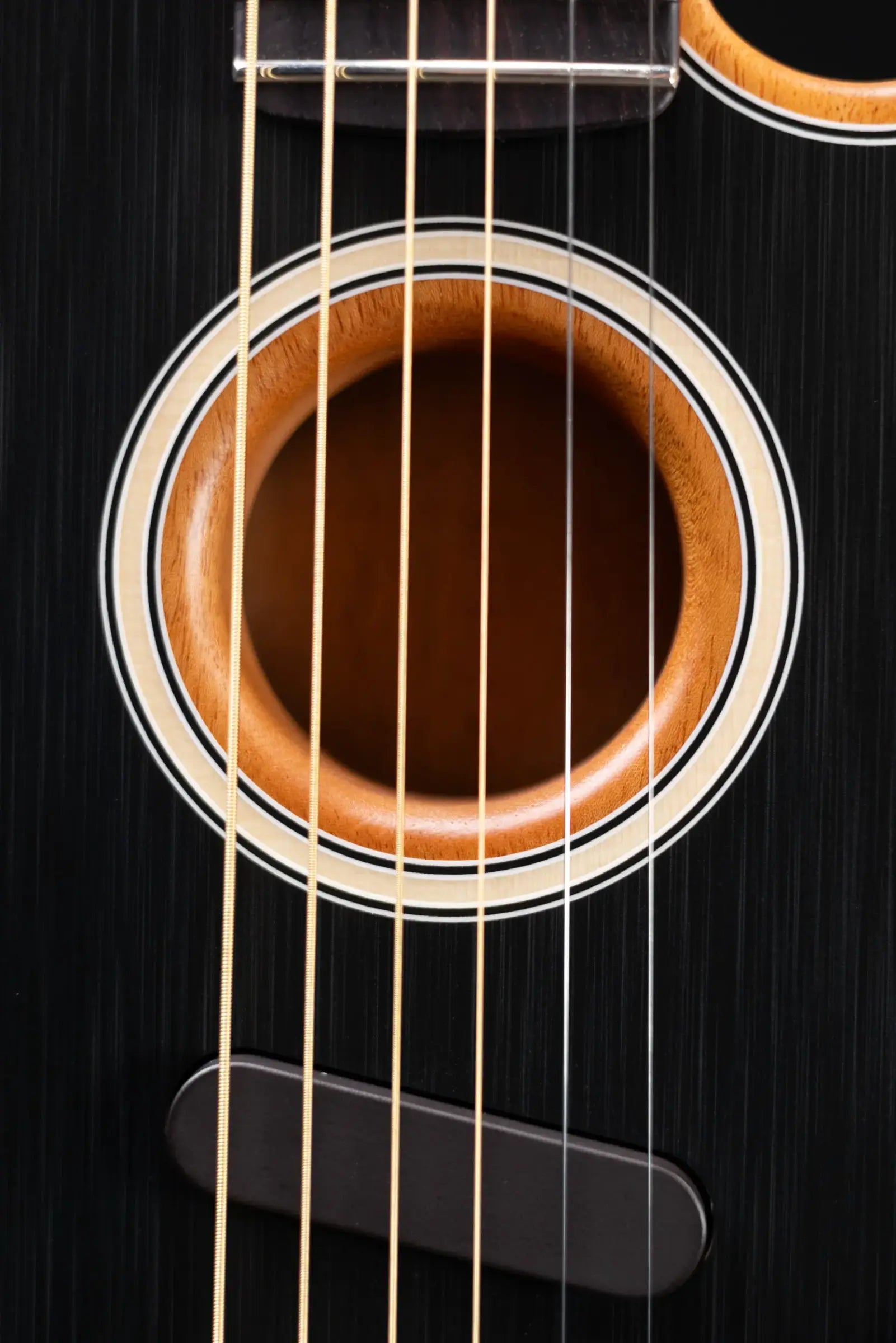 Fender Acoustasonic Player Telecaster Electric Guitar - Brushed Black with Structured Gig Bag