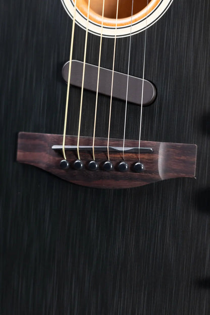 Fender Acoustasonic Player Telecaster Electric Guitar - Brushed Black with Structured Gig Bag