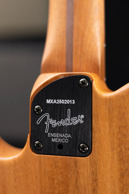 Fender Acoustasonic Player Telecaster Electric Guitar - Brushed Black with Structured Gig Bag