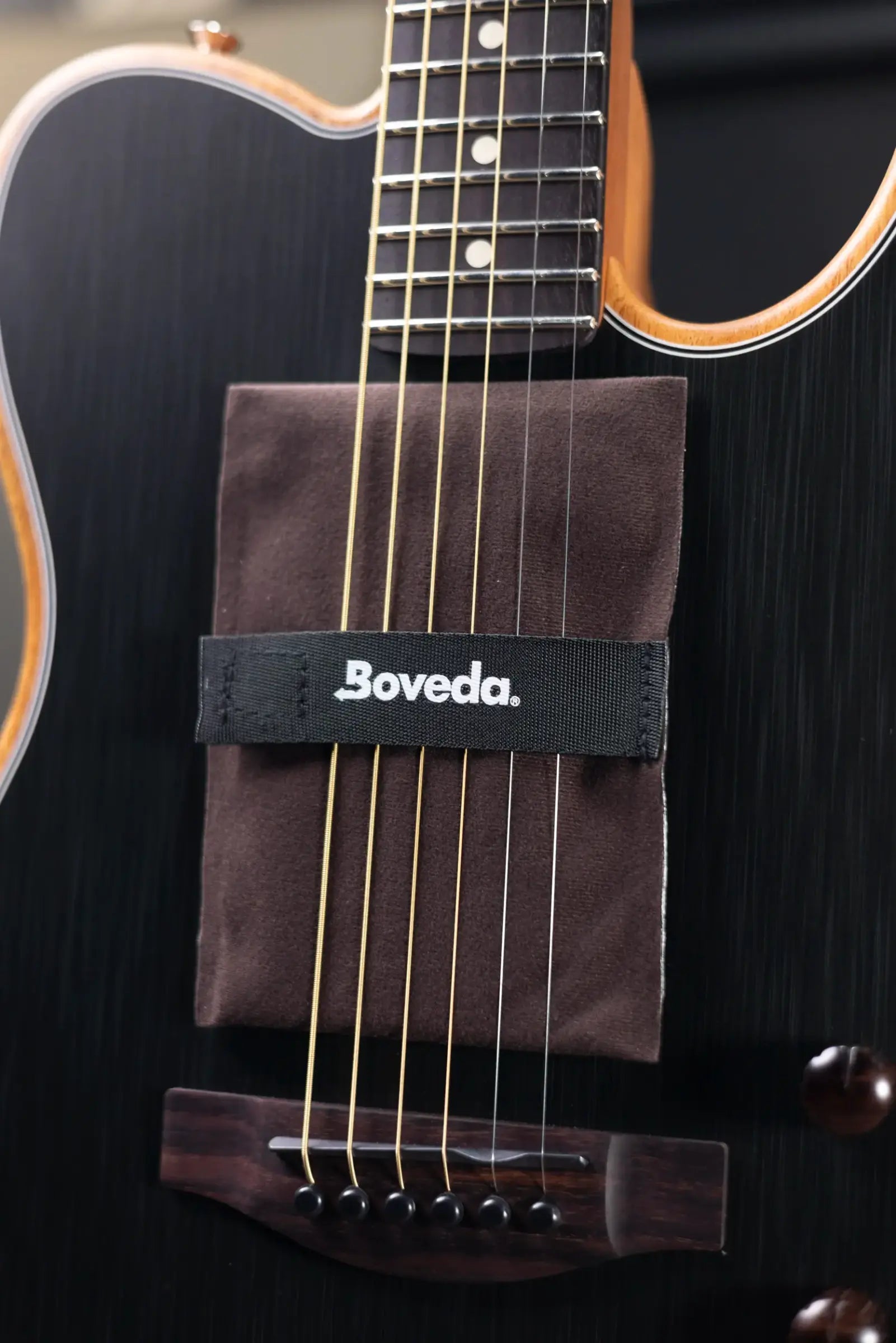 Fender Acoustasonic Player Telecaster Electric Guitar - Brushed Black with Structured Gig Bag