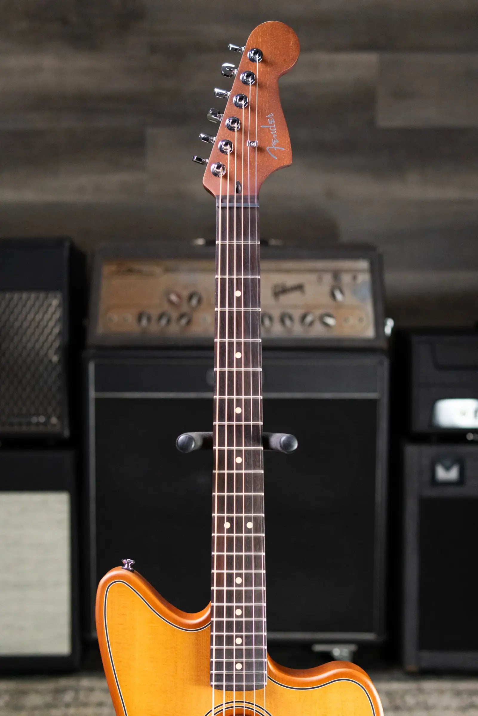 Fender Acoustasonic Standard Jazzmaster Electric Guitar - Aged Natural