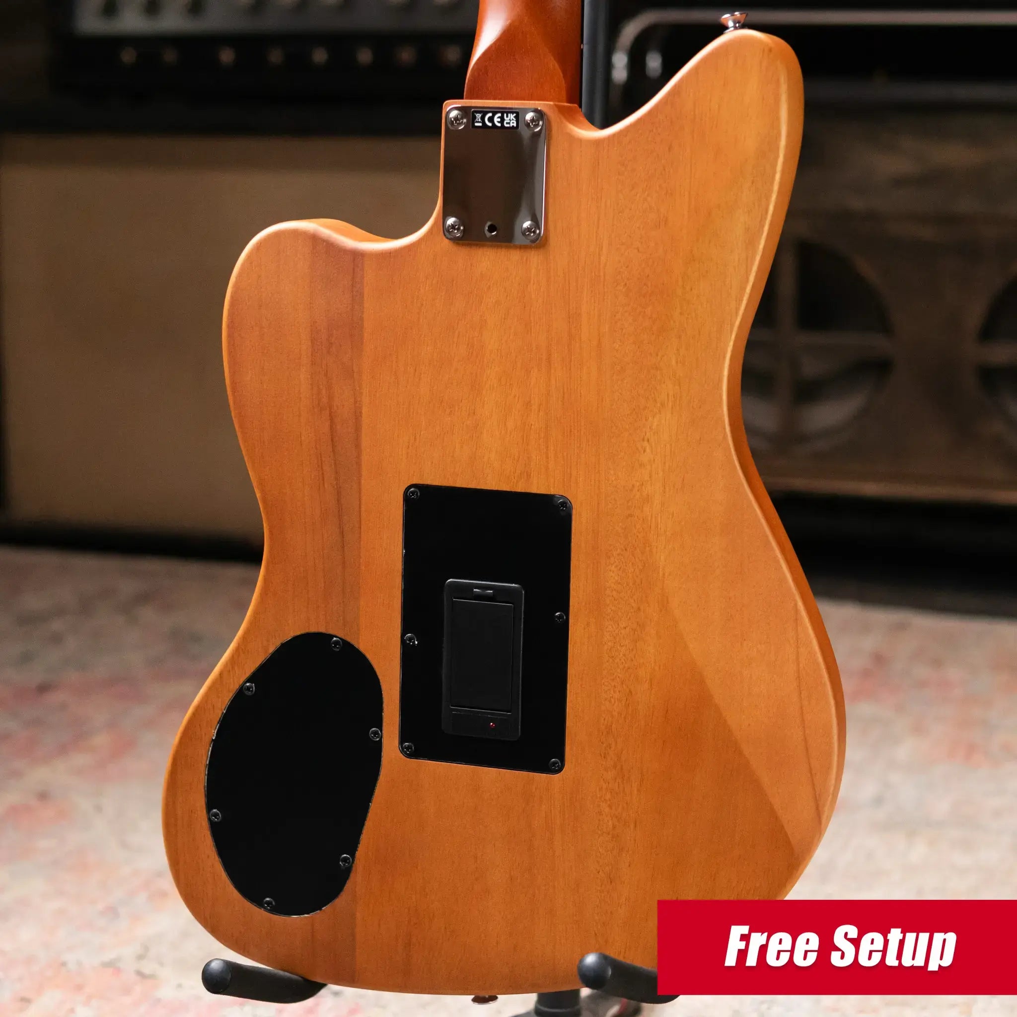 Fender Acoustasonic Standard Jazzmaster Electric Guitar - Aged Natural