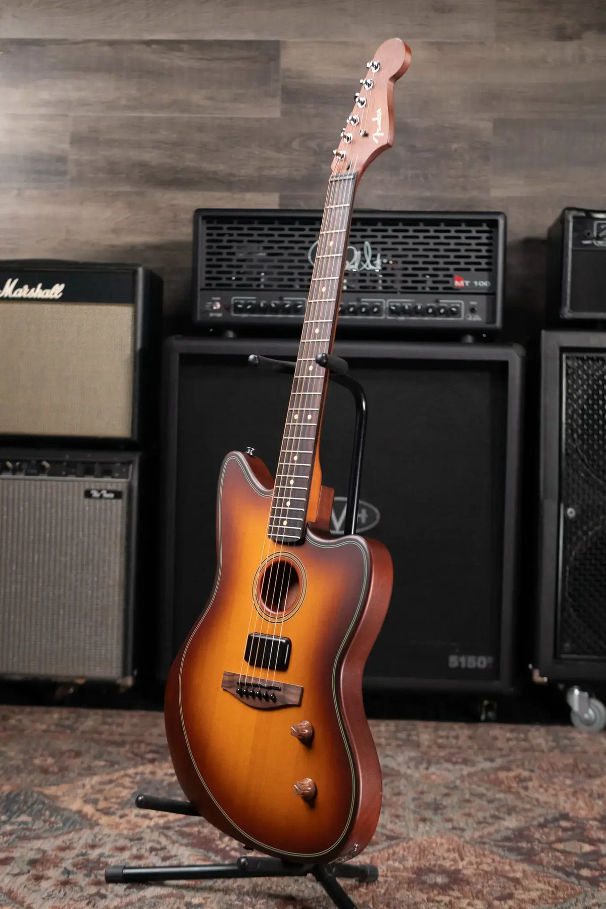 Fender Acoustasonic Standard Jazzmaster - Honey Burst - Demo